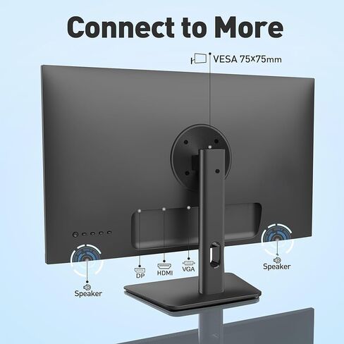 شاشة آي باور 24 بوصة IPS HDR10 FHD 1080P 75HZ شاشة كمبيوتر، أسود in Kuwait