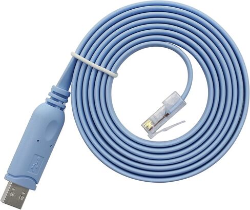 كابل وحدة تحكم USB إلى RJ45، كابل وحدة تحكم USB 5FT(1.5M) ذكر إلى RJ45 ذكر FTDI Cisco لأجهزة التوجيه والمفاتيح والخدمات والمزيد. in Saudi Arabia