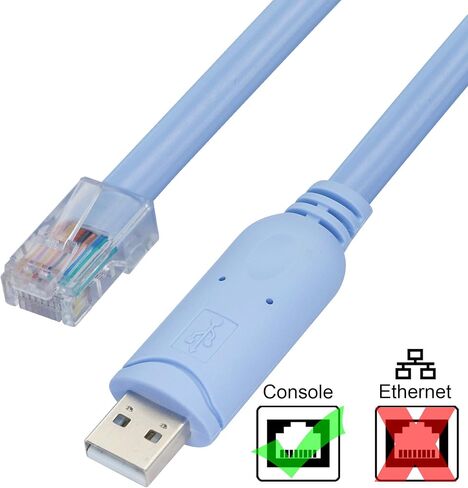 كابل وحدة تحكم USB إلى RJ45، كابل وحدة تحكم USB 5FT(1.5M) ذكر إلى RJ45 ذكر FTDI Cisco لأجهزة التوجيه والمفاتيح والخدمات والمزيد. in Saudi Arabia