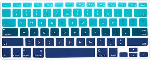 English Silicone Keyboard Cover Skin for MacBook Air 13 Inch A1466 A1369(Release 2010-2017)& MacBook Pro 13" 15" 17" (2015 Or Older Version,with/Without Retina Display) in Kuwait