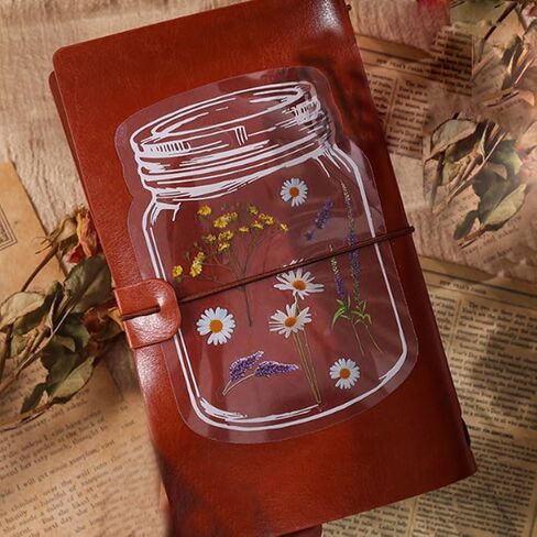 YCOSAN 70 Pcs Dried Flower Bookmark Kit - DIY Color Transparent Bookmarks, Dried Flower Bookmarks Set (Pressed Flowers Excluded) in Saudi Arabia