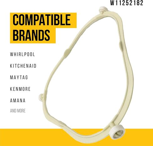 دعم صينية زجاجية W11252182 مطورة - أجزاء الميكروويف Amana Kenmore Whirlpool المتوافقة - يستبدل AP6799974 W10435114 4393752 PS12584163 - مناسب تمامًا لـ AMV2307PFB1 AMV2307PFB2 AMV2307PFB3 in Kuwait