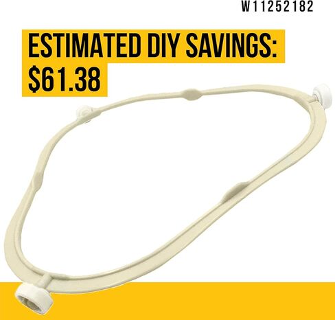 دعم صينية زجاجية W11252182 مطورة - أجزاء الميكروويف Amana Kenmore Whirlpool المتوافقة - يستبدل AP6799974 W10435114 4393752 PS12584163 - مناسب تمامًا لـ AMV2307PFB1 AMV2307PFB2 AMV2307PFB3 in Kuwait