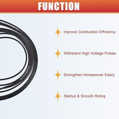 RLP Silicone Spark Plug Wires Set 8.0mm Blue Replacement for SBF Small Block Ford Valve Cover Wires 221 255 260 289 302 351W Fits HEI Distributor Caps in Saudi Arabia