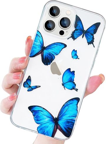 حافظة LCHULLE Girly لهاتف iPhone SE 2022/3rd Case iPhone SE 2020/2nd iPhone 7 iPhone 8، حافظة لطيفة بتصميم فراشة قزحية لامعة للفتيات والنساء، غطاء حماية من السقوط من مادة TPU الناعمة، أرجواني in Kuwait