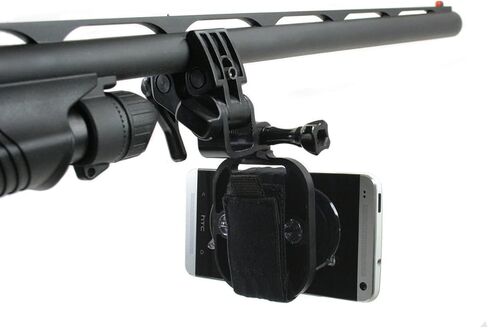 Action Mount® - Sportsman's Mount for Any Smartphone: Attaches to Sports Fishing Rod, Bow, Shotgun, Rifle, Paintball, Etc. Compatible with Any iPhone, Canon Camera. Compatible with GoPro Cameras. in Kuwait