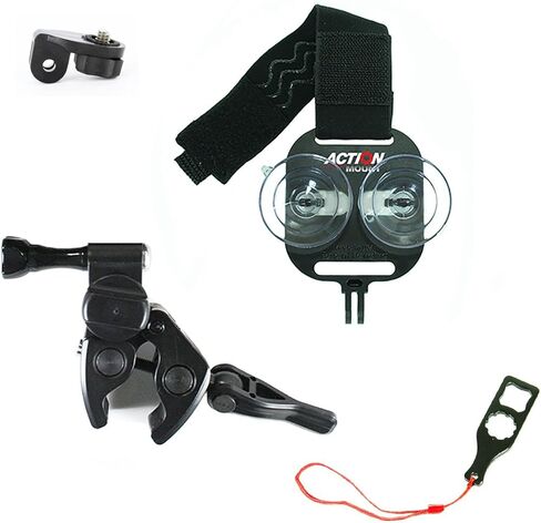 Action Mount® - Sportsman's Mount for Any Smartphone: Attaches to Sports Fishing Rod, Bow, Shotgun, Rifle, Paintball, Etc. Compatible with Any iPhone, Canon Camera. Compatible with GoPro Cameras. in Kuwait