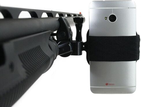 Action Mount® - Sportsman's Mount for Any Smartphone: Attaches to Sports Fishing Rod, Bow, Shotgun, Rifle, Paintball, Etc. Compatible with Any iPhone, Canon Camera. Compatible with GoPro Cameras. in Kuwait