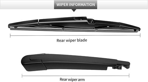 Replacement for 2016-2022 Honda Pilot Rear Windshield Wiper Blade and Arm Assembly-Car Back Window Wiper Blade and Arm Assembly in Kuwait