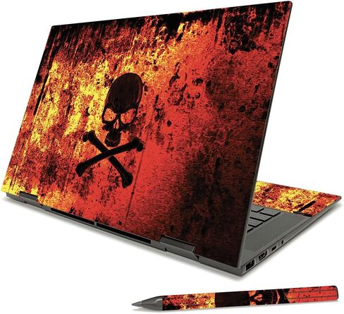 غلاف MightySkins متوافق مع HP Envy x360 15" (2021) - Bio Skull | غطاء ملتف من الفينيل واقٍ ومتين وفريد ​​من نوعه | سهل التطبيق والإزالة وتغيير الأنماط | صنع في الولايات المتحدة الأمريكية in Saudi Arabia