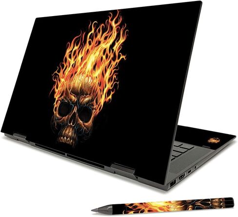 غلاف MightySkins متوافق مع HP Envy x360 15" (2021) - Bio Skull | غطاء ملتف من الفينيل واقٍ ومتين وفريد ​​من نوعه | سهل التطبيق والإزالة وتغيير الأنماط | صنع في الولايات المتحدة الأمريكية in Saudi Arabia