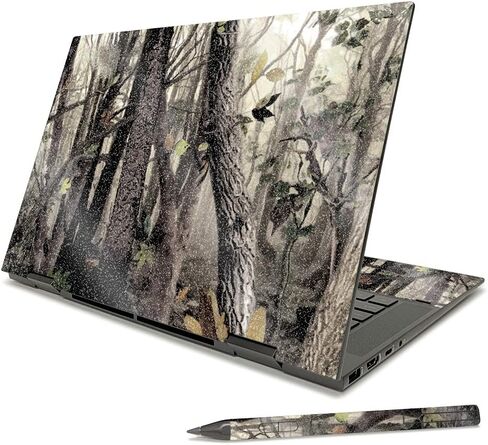 MightySkins Glossy Glitter Skin Compatible with HP Envy x360 15" (2021) - Desert Camo | Protective, Durable High-Gloss Glitter Finish | Easy to Apply, Remove, and Change Styles | Made in The USA in Saudi Arabia