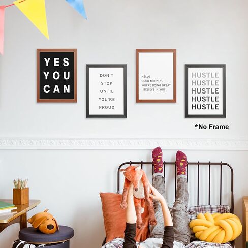 AEHIE Motivational Reminders Yes You Can Don't Stop Until You're Proud Poster Prints for Home College Dorm Office Workplace Decor,Encouraging Decorations Prints Wall Art Unframed 4pcs 8x10inches in Saudi Arabia