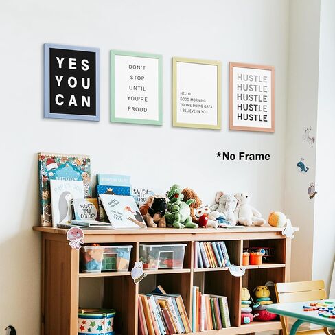 AEHIE Motivational Reminders Yes You Can Don't Stop Until You're Proud Poster Prints for Home College Dorm Office Workplace Decor,Encouraging Decorations Prints Wall Art Unframed 4pcs 8x10inches in Saudi Arabia
