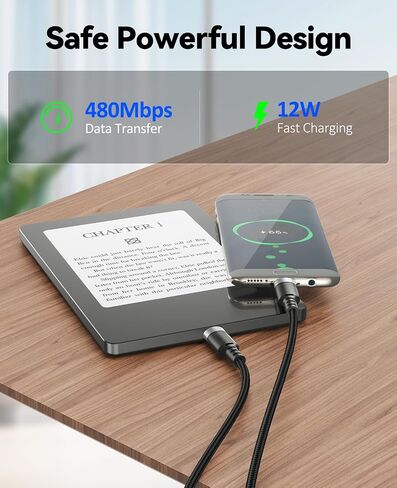 كابل شاحن Kindle بطول 6 أقدام، كابل USB صغير لاستبدال سلك شاحن Kindle، سلك شحن USB إلى Micro USB Kindle لقارئ Kindle الإلكتروني القديم، وأقراص Paperwhite وFire (ليس لعام 2021 وأحدث Kindles) in Saudi Arabia