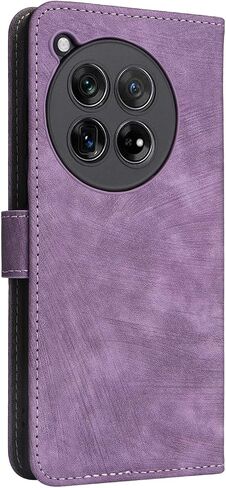 for OnePlus 12R 5G Wallet Phone Case with Screen Protector [RFID Blocking] Leather Flip Card Holder Kickstand Wristlet Men Women Cell Phone Case for 1+ One Plus 12R 5G Black in Saudi Arabia
