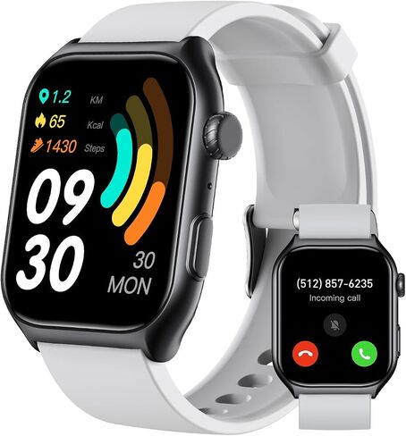 Smart Watch for Men Women (Make/Answer Call), 2.0" HD Health Fitness Tracker with Heart Rate, Blood Oxygen, Sleep Tracker, Pedometer, 100+ Sport Modes IP68 Waterproof Activity Tackers for Android iOS in Saudi Arabia