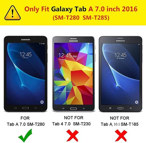 Case for Samsung Galaxy Tab A 7.0 inch 2016 Tablet (SM-T280 SM-T285),360 Degree Rotating Stand Case Full Protective Cover,with Stylus Pen,Screen Film (Deep Blue) in Saudi Arabia