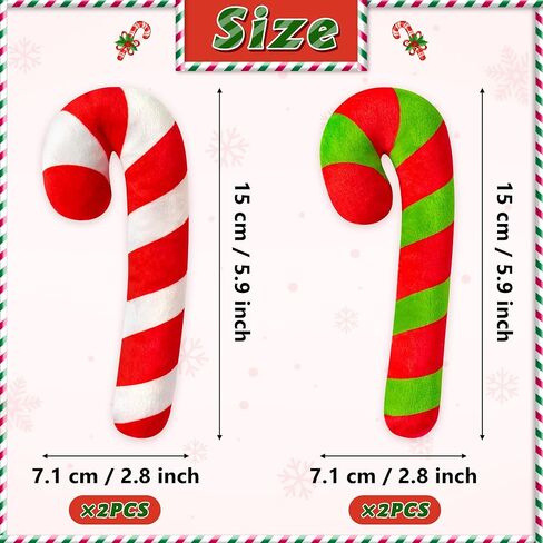 MALLMALL6 3Pcs Christmas Candy Cane Catnip Toys Gift for Cat, Indoor Cat Chew Bite Kick Plush Catmint Pet Toys Supplies for Cat Lover Xmas Gifts, Cute Interactive Cat Toy for Pet Presents (Tricolor) in Saudi Arabia