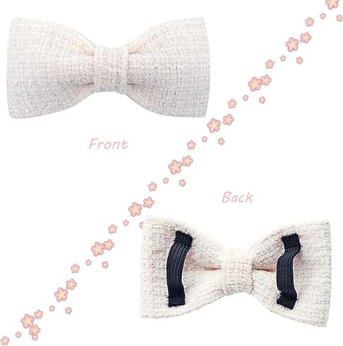 Lionheart glory Dog Bow Collar Pink Dog Collars for Female Dogs Adjustable Soft Dog Collars with Bowtie, Pet Collars Bow Tie for Large Dogs Gift in Kuwait