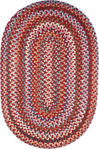 Rhody Rug Astoria AS82 Black Rock 2' x 4' Oval Runner - Durable Braided Area Rug, Home Decor, Floor Mat or Kitchen Rug - Easy Care, Ideal for High Traffic Areas - Made in USA in Saudi Arabia
