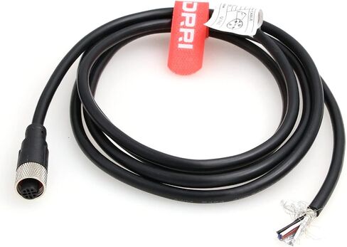 DRRI Industrial Sensor Cable M12 4-Pin Female A-Code Aviation Connector to Open end Electrical Shielded Overmolded Cable in Saudi Arabia