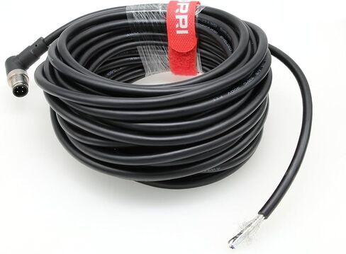 DRRI Industrial Sensor Cable M12 4-Pin Female A-Code Aviation Connector to Open end Electrical Shielded Overmolded Cable in Saudi Arabia