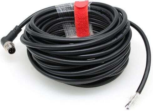 DRRI Industrial Sensor Cable M12 4-Pin Female A-Code Aviation Connector to Open end Electrical Shielded Overmolded Cable in Saudi Arabia