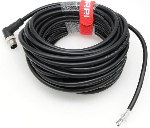 DRRI Industrial Sensor Cable M12 4-Pin Female A-Code Aviation Connector to Open end Electrical Shielded Overmolded Cable in Saudi Arabia
