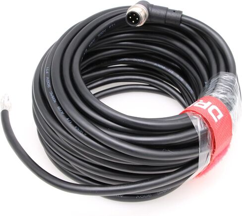 DRRI Industrial Sensor Cable M12 4-Pin Female A-Code Aviation Connector to Open end Electrical Shielded Overmolded Cable in Saudi Arabia
