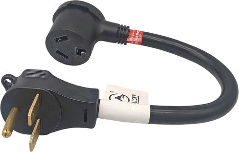 FC-63103 Welder Adapter Cord NEMA 6-30P to NEMA 10-30R Male 6-30P Welder Plug to Female 10-30R Dryer 3 Prong Receptacle Adapter Output Maximum 30Amp 250Volt in Saudi Arabia