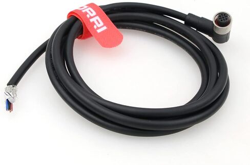 DRRI Industrial Sensor Cable M12 4-Pin Female A-Code Aviation Connector to Open end Electrical Shielded Overmolded Cable in Saudi Arabia