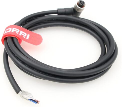 DRRI Industrial Sensor Cable M12 4-Pin Female A-Code Aviation Connector to Open end Electrical Shielded Overmolded Cable in Saudi Arabia