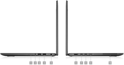 Dell Latitude 7410 Laptop | 14" 1920x1080 FHD | Core i7-10610U - 1TB SSD Hard Drive - 32GB RAM | 4 cores @ 4.9 GHz Win 11 Pro Black (Renewed) in Saudi Arabia