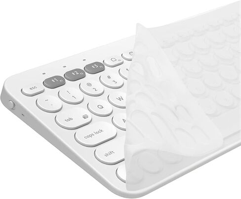 kwmobile Keyboard Cover Compatible with Logitech K380 - Keyboard Cover US English QWERTY - Black in Saudi Arabia