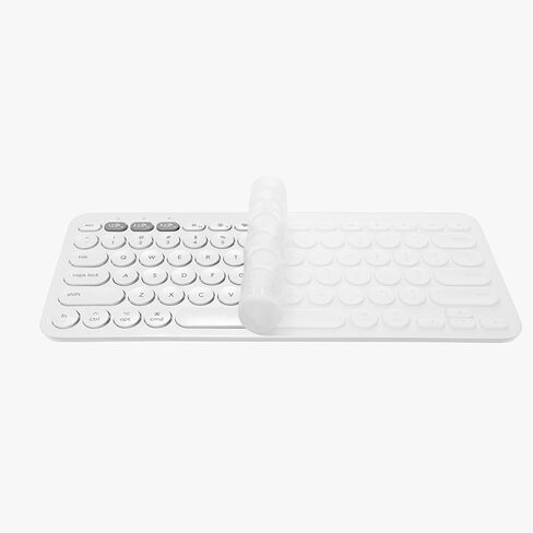 kwmobile Keyboard Cover Compatible with Logitech K380 - Keyboard Cover US English QWERTY - Black in Saudi Arabia