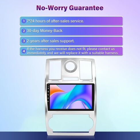 [8-Core 4+64G] ستيريو سيارة Android 13 لسيارة Chrysler 300 300C 2004-2011 - شاشة لمس IPS مقاس 9 بوصات صوت DSP - تشغيل لاسلكي وAndroid Auto، WiFi، 32EQ، تخصيص الصفحة الرئيسية + Canbus + كاميرا الرؤية الخلفية in Kuwait