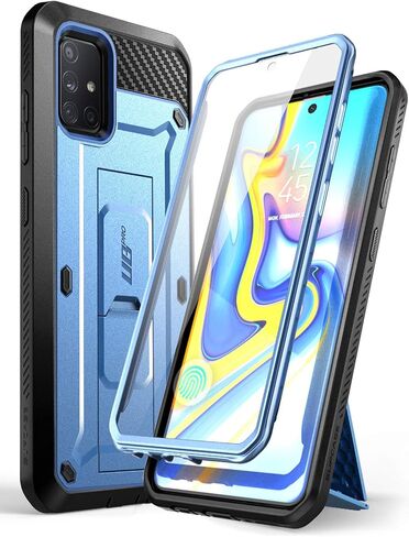 SUPCASE for Samsung Galaxy A51 5G Case [Not Fit Galaxy A51 4G Version], [Built-in Screen Protector & Stand & Belt Clip] Full-Body Heavy Duty Rugged Protective Phone Case for Galaxy A51 5G, Black in Saudi Arabia