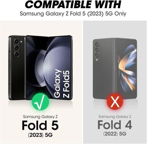 حافظة SUPCASE لهاتف Galaxy Z Fold 5 (Unicorn Beetle)، [مشبك حزام مع حامل قلم S] [واقي شاشة مدمج وحامل] حافظة هاتف متينة مقاومة للصدمات لهاتف Samsung Fold 5، أسود in Kuwait