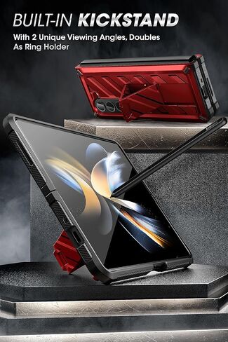 حافظة SUPCASE لهاتف Galaxy Z Fold 5 (Unicorn Beetle)، [مشبك حزام مع حامل قلم S] [واقي شاشة مدمج وحامل] حافظة هاتف متينة مقاومة للصدمات لهاتف Samsung Fold 5، أسود in Kuwait
