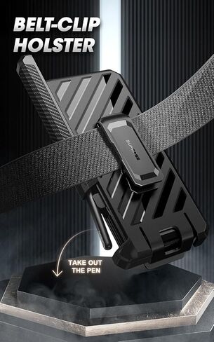 حافظة SUPCASE لهاتف Galaxy Z Fold 5 (Unicorn Beetle)، [مشبك حزام مع حامل قلم S] [واقي شاشة مدمج وحامل] حافظة هاتف متينة مقاومة للصدمات لهاتف Samsung Fold 5، أسود in Kuwait