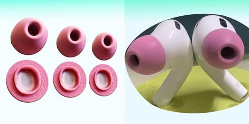 3 أزواج بديلة من Zotech مناسبة للحافظة من إسفنج الذاكرة لأجهزة Apple Airpods Pro الجيل الأول والثاني (S/M/L، أرجواني) in Kuwait