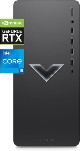 HP Victus 15L Gaming Desktop Computer, NVIDIA GeForce RTX 2060 Graphics, 12th Gen Intel Core Processor, 8 GB SDRAM, 512 GB SSD, Windows 11 Home OS, QuickDrop, Wi-Fi & Bluetooth (TG02-0020, 2022) in Saudi Arabia