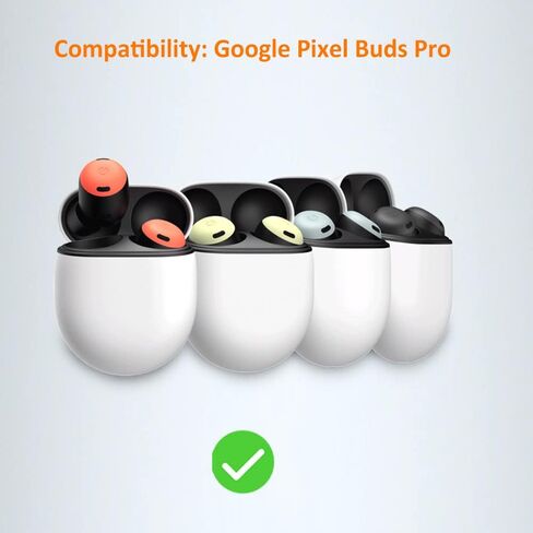3 عبوات | حافظة AutoSonic مصممة لسماعات Google Pixel Buds Pro | مادة سيليكون ناعمة، جلد واقي لسماعات الأذن بكسل | الأسود والأبيض والأخضر in Kuwait