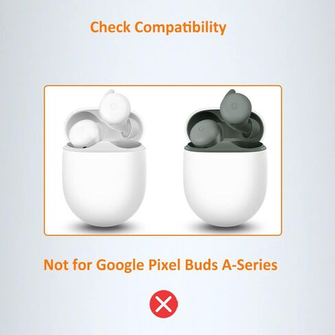 3 عبوات | حافظة AutoSonic مصممة لسماعات Google Pixel Buds Pro | مادة سيليكون ناعمة، جلد واقي لسماعات الأذن بكسل | الأسود والأبيض والأخضر in Kuwait