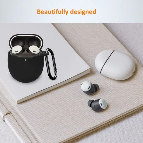 3 عبوات | حافظة AutoSonic مصممة لسماعات Google Pixel Buds Pro | مادة سيليكون ناعمة، جلد واقي لسماعات الأذن بكسل | الأسود والأبيض والأخضر in Kuwait