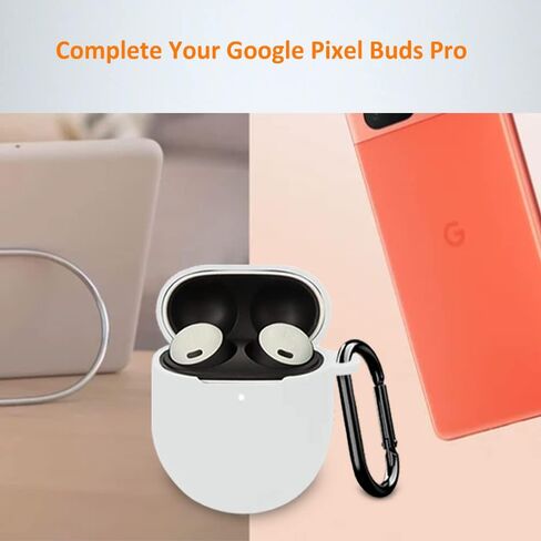 3 عبوات | حافظة AutoSonic مصممة لسماعات Google Pixel Buds Pro | مادة سيليكون ناعمة، جلد واقي لسماعات الأذن بكسل | الأسود والأبيض والأخضر in Kuwait