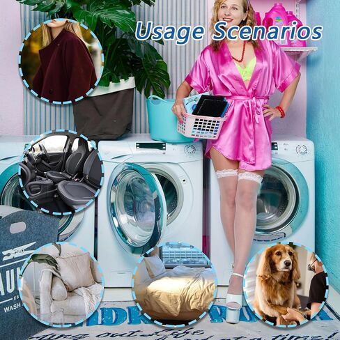 8 قطع مزيل شعر الحيوانات الأليفة للغسيل، أداة التقاط شعر الكلاب قابلة لإعادة الاستخدام للغسالة، أداة إزالة الإسفنج لتنظيف شعر الحيوانات الأليفة، مزيل فعال لفرو الحيوانات الأليفة، يستخدم لتنظيف شعر الحيوانات الأليفة والبطانيات والأسرة والأرائك in Kuwait