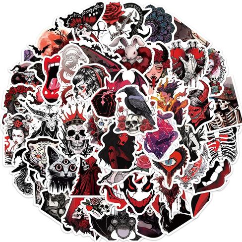 50 Pcs Halloween Ghost Theme Stickers, Cute Ghost Decorative Stickers for Kids Adults, Pack Halloween Waterproof Vinyl Stickers of Water Bottle (Ghost) in Kuwait