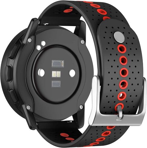 حزام ساعة Suunto 9 Peak/9 Peak Pro/5 Peak/Race/Vertical، 22 مم من السيليكون QuickFit بديل لـ Garmin Venu 3/Venu 2/Vivoactive 4/Forerunner 265/Forerunner 255 in Kuwait